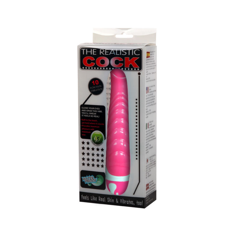 BAILE realistisk cock lila G-punkt vibrator 21,8 cm