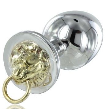 Analplugg i stål med tigerdesign