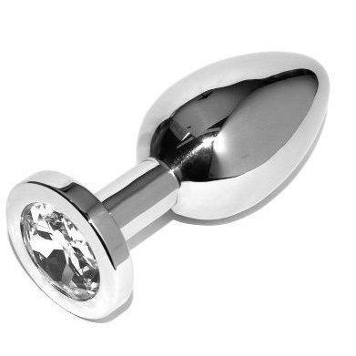 METAL HARD analplugg med diamant, 5.71 cm