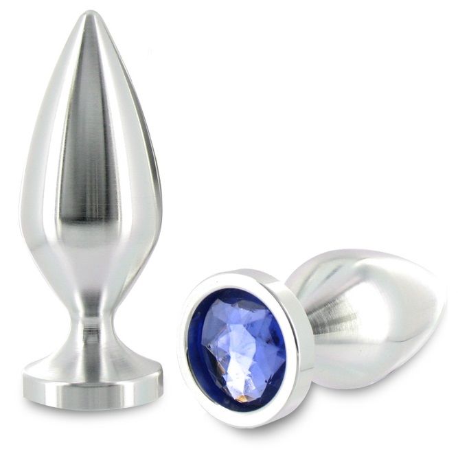 METAL HARD analplugg i aluminium, medium 8.89 cm