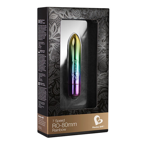 ROCKS-OFF RO-80MM 7-SPEED RAINBOW vibrator