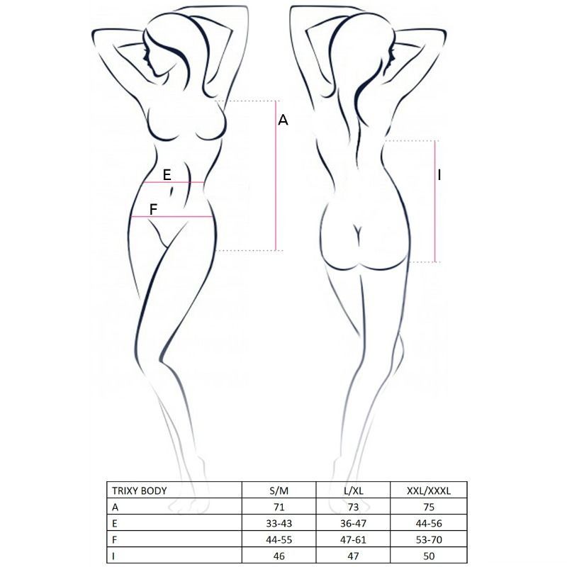 Passion Trixy Teddy svart L/XL