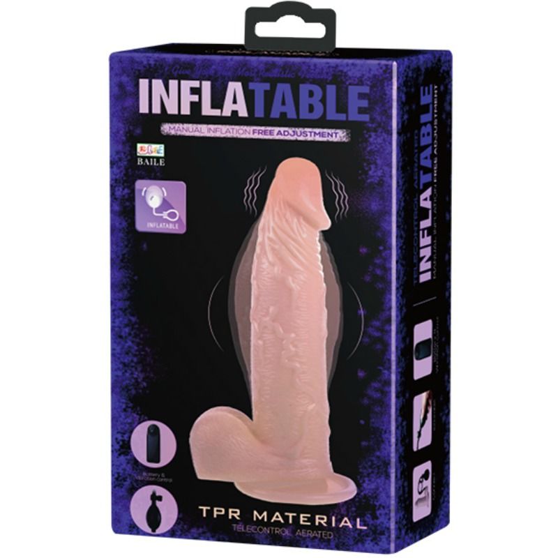 BAILE realistisk vibrerande och inflaterbar dildo