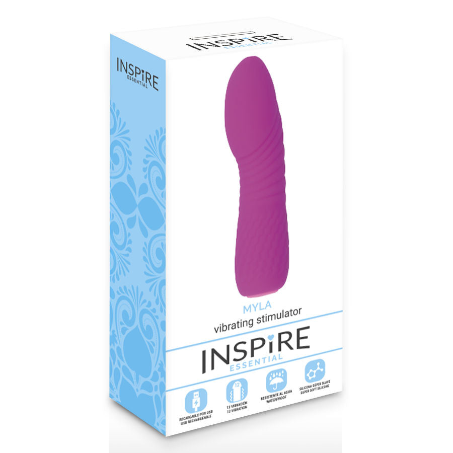 Myla Purple vibrator från Inspire, uppladdningsbar och vattentät