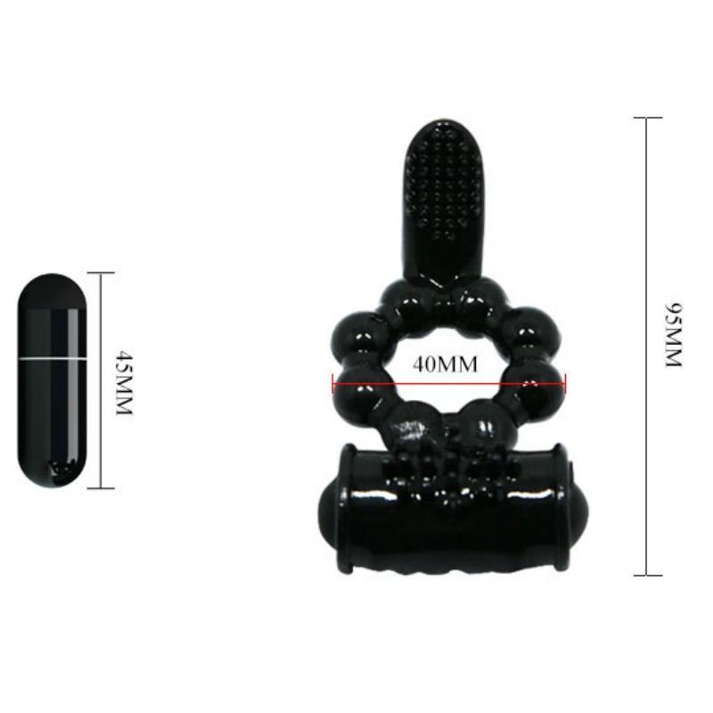 BAILE - SÖT RING MED DUBBEL STIMULATOR