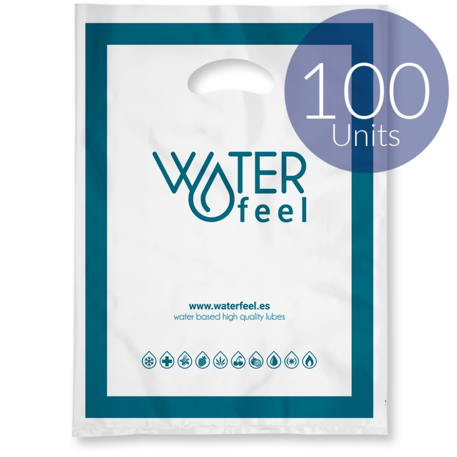 WATERFEEL - 100 STORA PLASTPÅSAR 40 X 50 CM