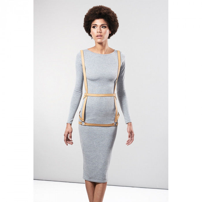 BIJOUX - INDISCRETS MAZE HARNESS DRESS FORM BRUN