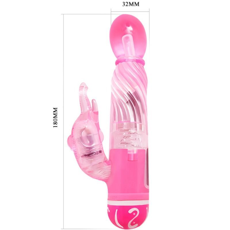 BAILE multihastighets vibrator med lilastimulator