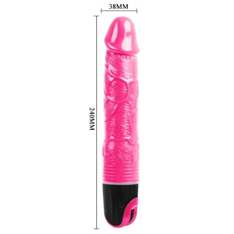 BAILE Lilac Multispeed Vibrator i rosa med mjuk yta