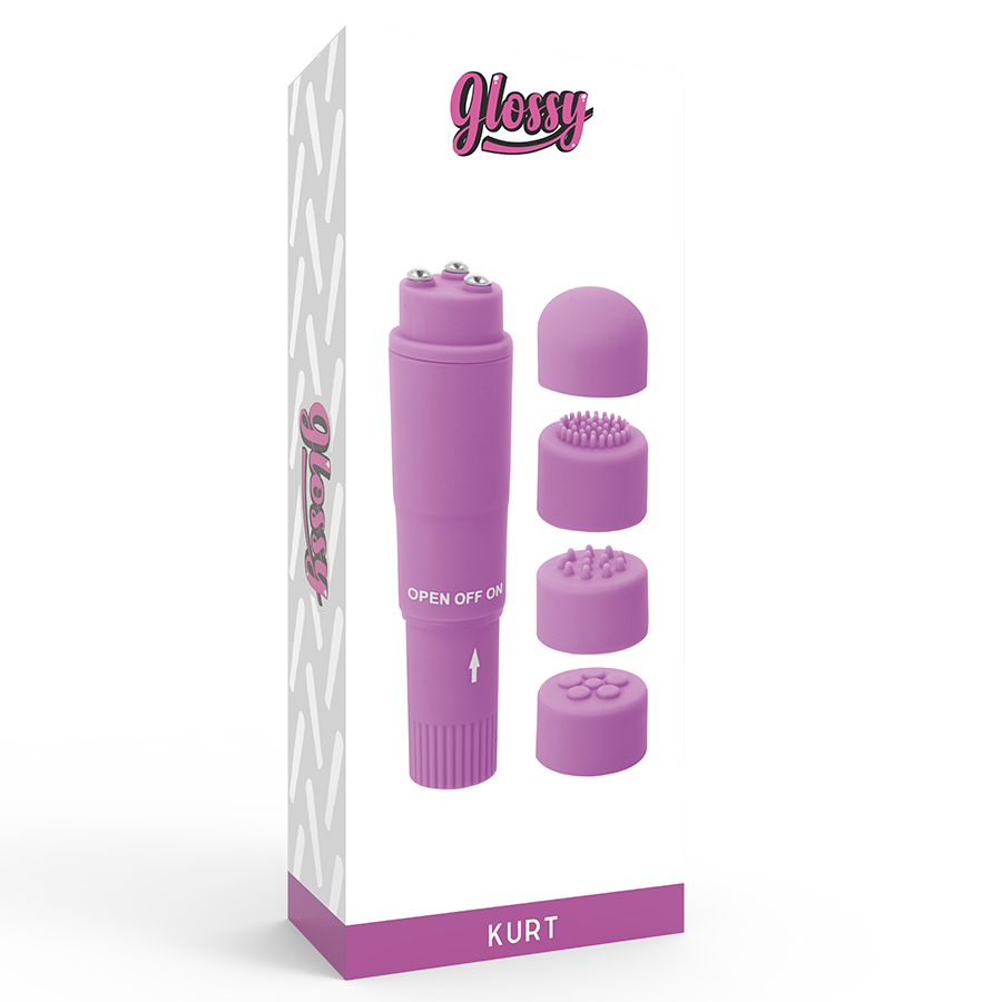 GLOSSY Kurt Pocket Massager i lila