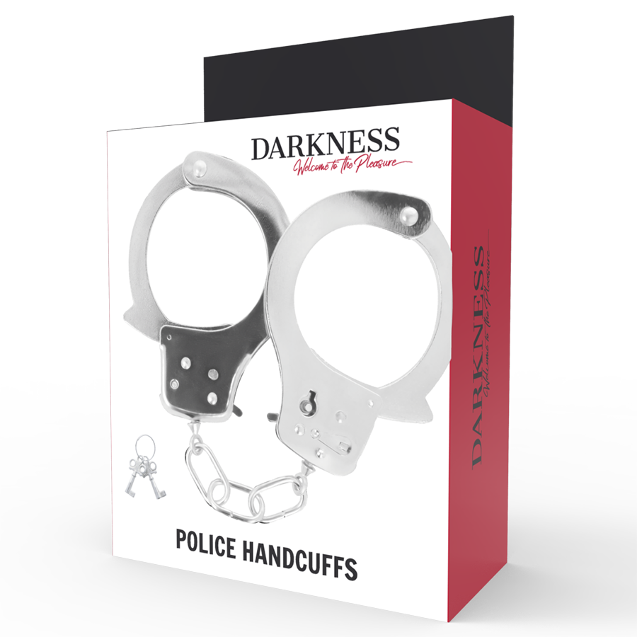 DARKNESS metallhandfängsel med nycklar