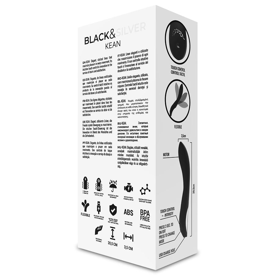 Kean vibrator med touch control från BLACK&SILVER
