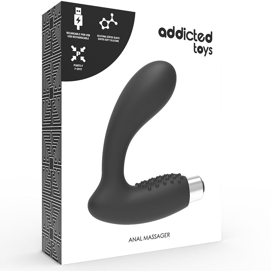 ADDICTED TOYS Prostatavibrator Rechargeable Model 5 i svart