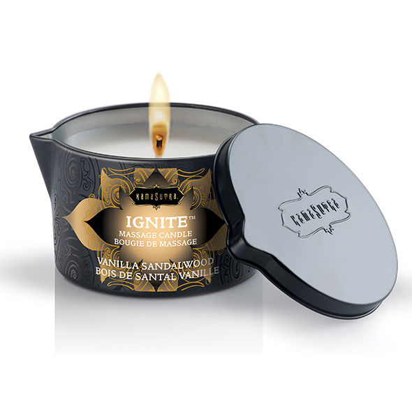 KAMASUTRA - MASSAGEDOFTLJUS VANILJ OCH SANDALTRÄ 170 GR