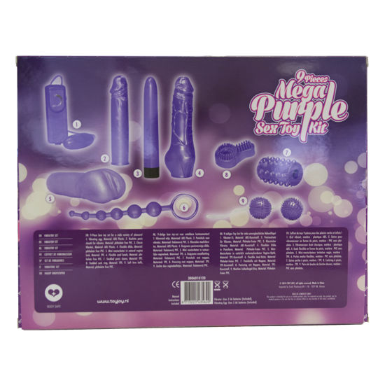 TOYJOY Just For You Mega Purple Sex Toy Kit med 9 delar
