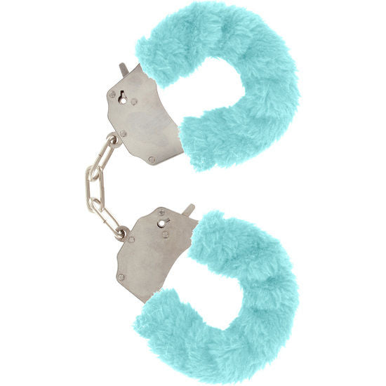 TOYJOY Furry Fun Cuffs Bondage Blue med mjukt gosedjur