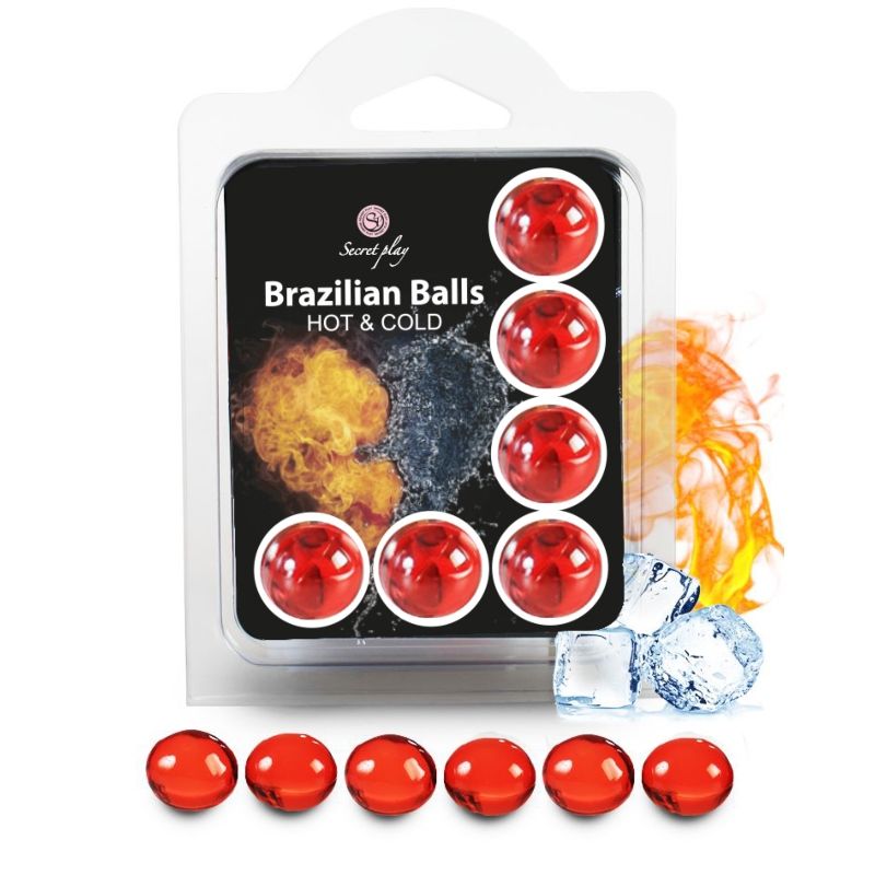 SECRETPLAY - SET 6 BRAZILIAN BALLS HOT OCH COLD EFFECT