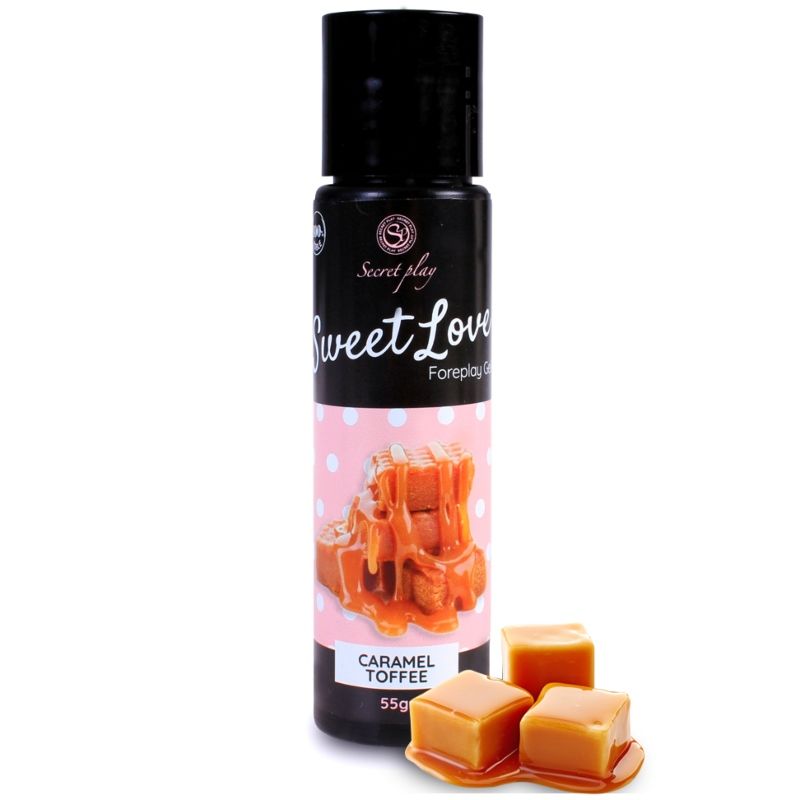 SECRETPLAY Gel Sweet Love Caramel 60 ml, ätbart glidmedel