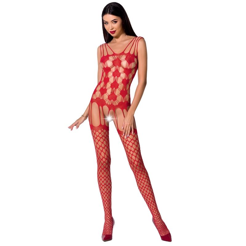 PASSION - WOMAN BS067 RÖD BODYSTOCKING ONE SIZE
