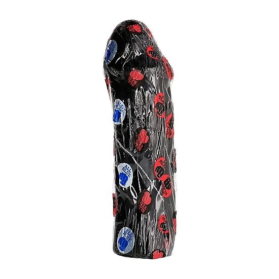 All Black dildo 28 cm utan testiklar