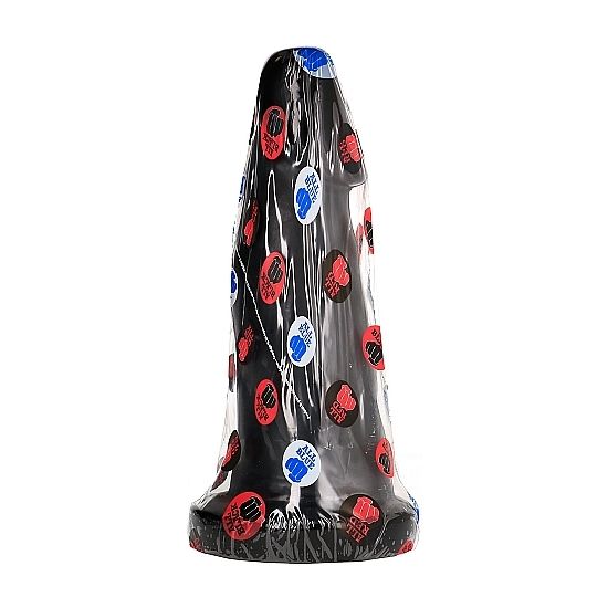 ALL BLACK DONG 27 CM, en svart dildo med kurvor