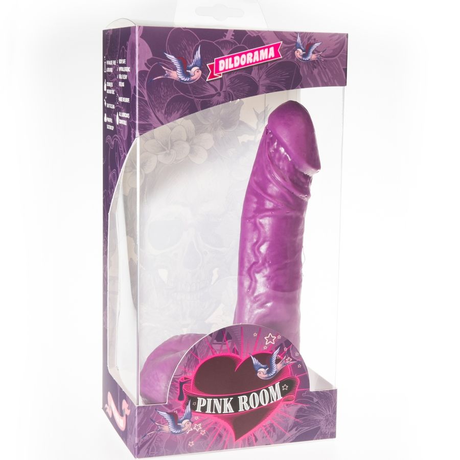 PINK ROOM EBAN realistisk dildo lila 19 cm