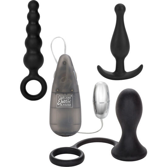 CALEXOTICS HIS PROSTATE TRAINING KIT med analpluggar och stimulator