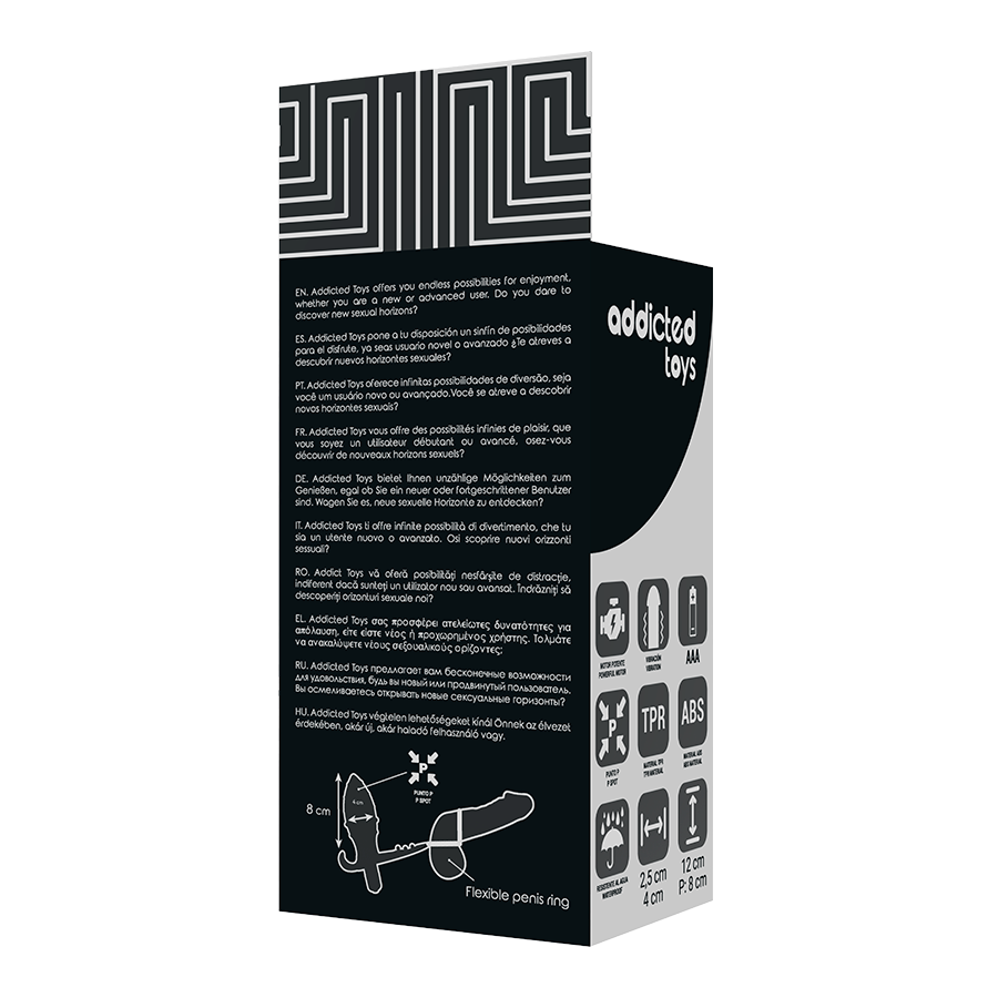 ADDICTED TOYS anal plug med dubbla svarta ringar