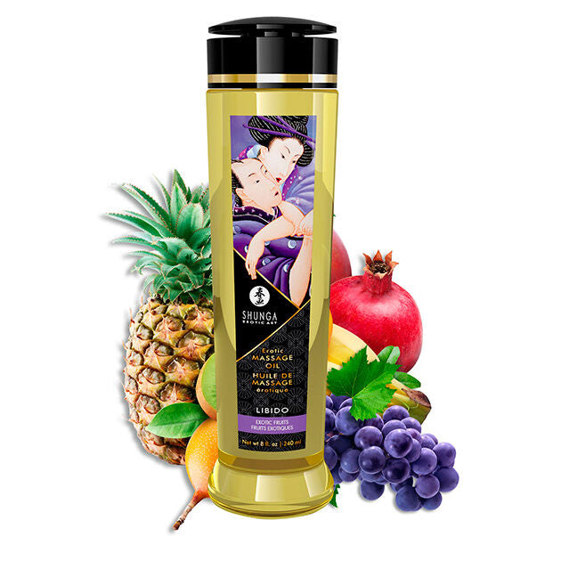 SHUNGA - EROTISK MASSAGEOLJA LIBIDO 240 ML
