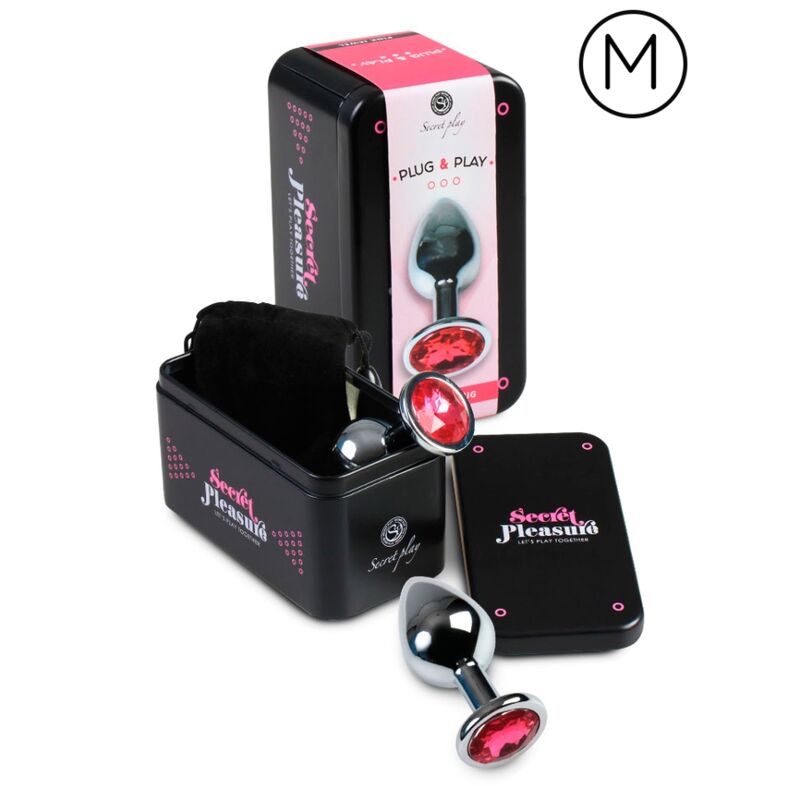 Analplugg i fuchsia 8 cm från SECRETPLAY
