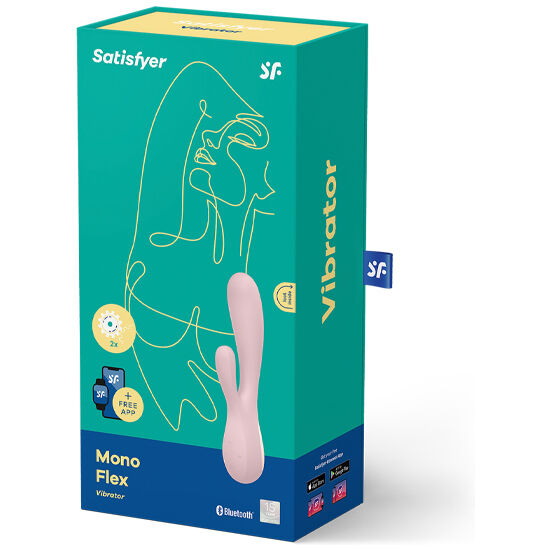 Satisfyer Mono Flex Pink med app för intim njutning