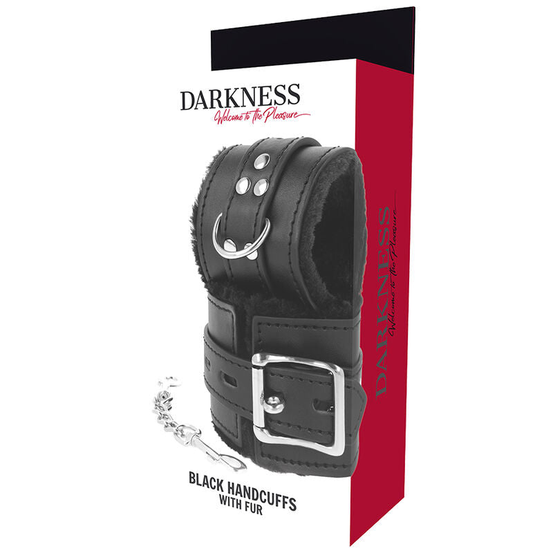 DARKNESS - BDSM Handfängsel med Svart Foder
