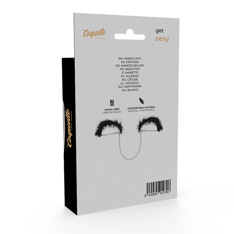 COQUETTE CHIC DESIRE Fetish Handcuffs Deluxe i nickel-fritt metall