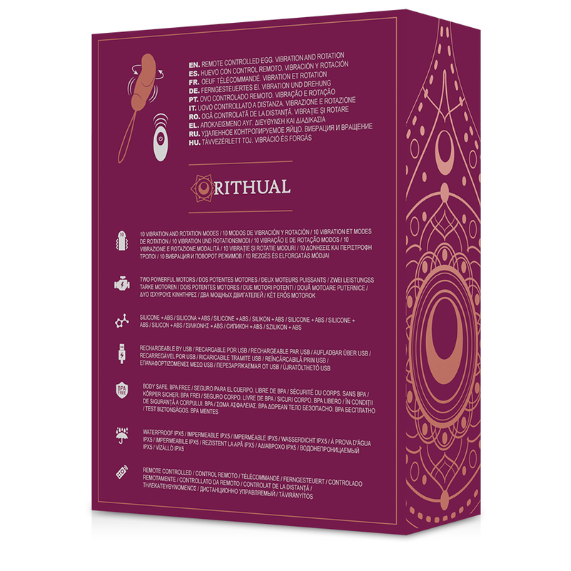 Rithual Esha Egg fjärrkontrollsystem med rotation och vibration