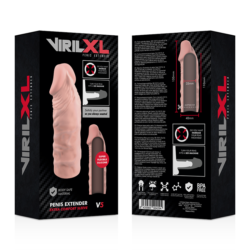 VIRILXL Liquid Silicone V5 penis extension