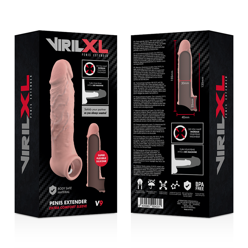 VIRILXL Liquid Silicone V9 naturligt penisförlängning