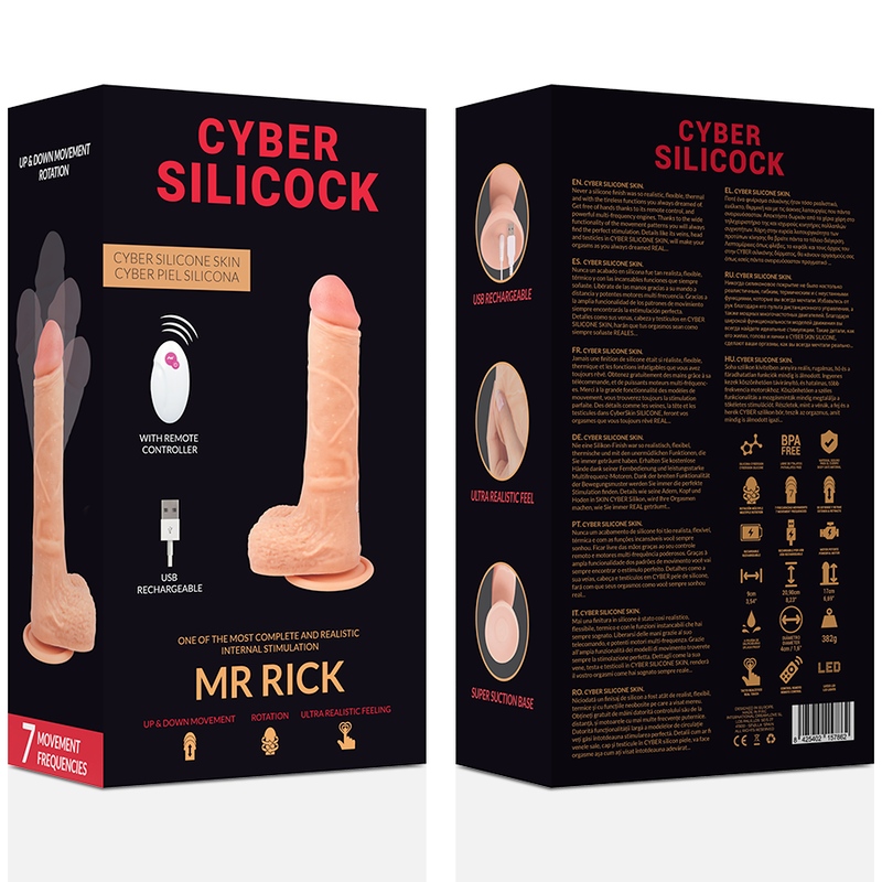 Cyber Silicock Mr Rick med fjärrkontroll, realistisk sexleksak