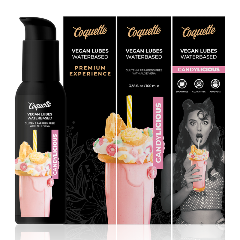 Coquette Chic Desire 100ml vegan glidmedel med Candylicious smak