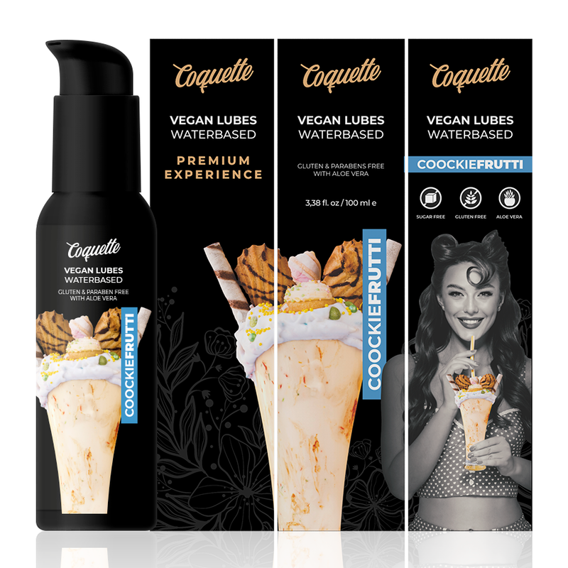 Coquette Chic Desire 100ml vegan glidmedel med cookiefrutti smak