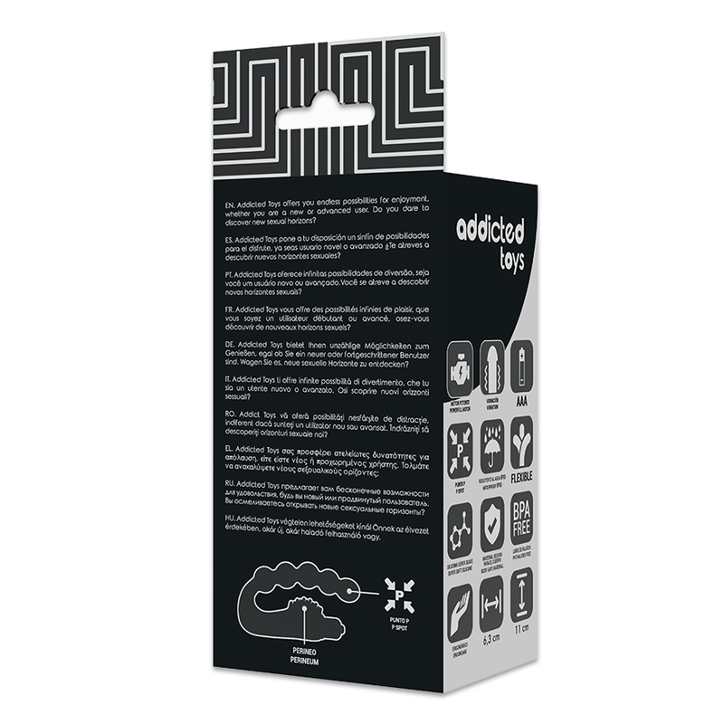 ADDICTED TOYS - ANAL MASSAGER PROSTATIC MED VIBRATION