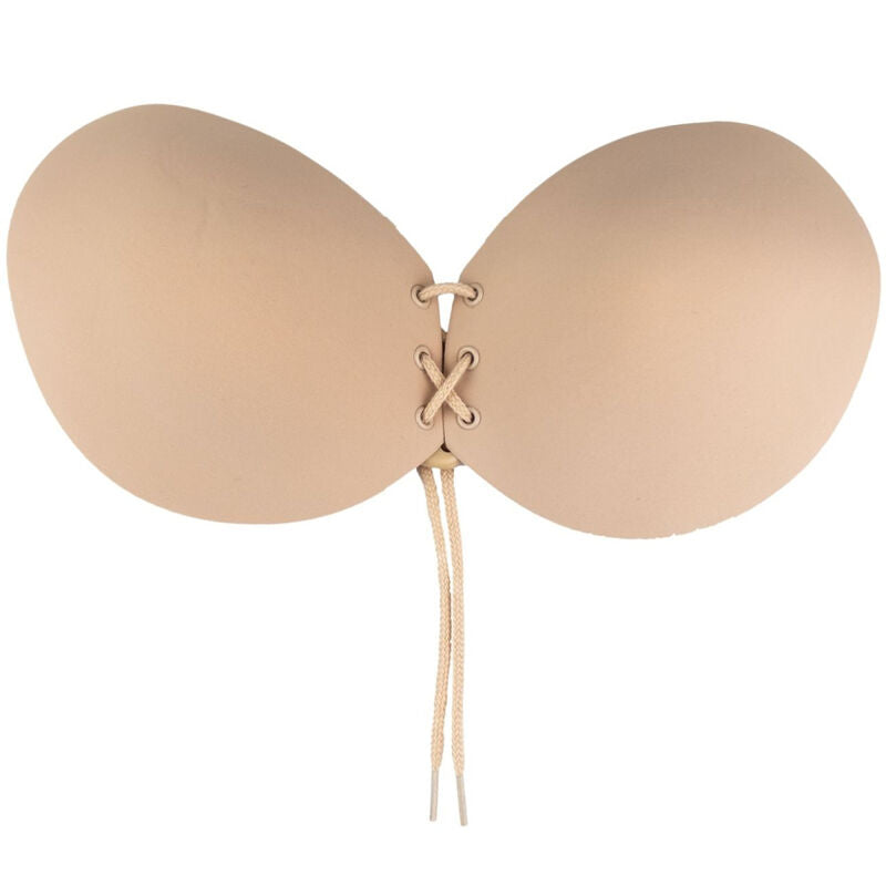 BYE-BRA - Klädd Adhesiv Spets-BH Beige Cup C