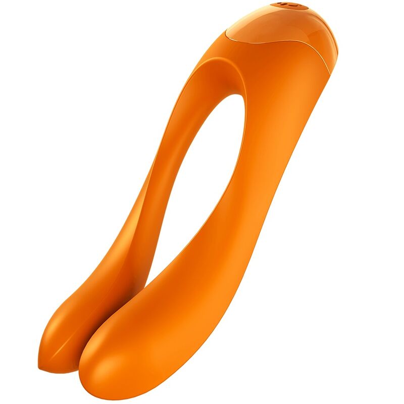 Satisfyer Candy Cane finger vibrator i orange