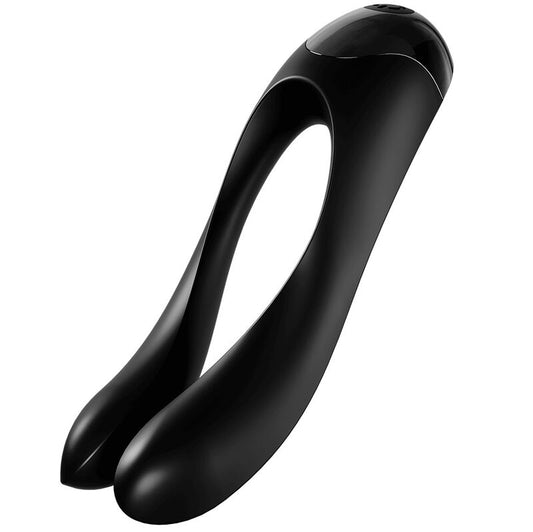 Satisfyer Candy Cane Finger Vibrator i svart