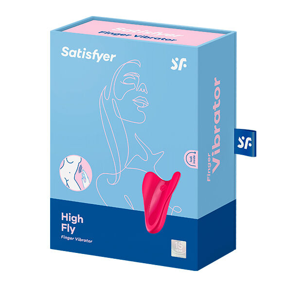 Satisfyer High Fly finger vibrator i fuchsia