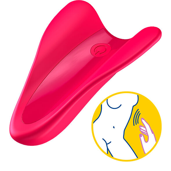 Satisfyer High Fly finger vibrator i fuchsia
