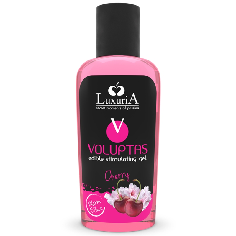 Voluptas ätbar massagegel med värmande effekt och körsbärssmak 100 ml