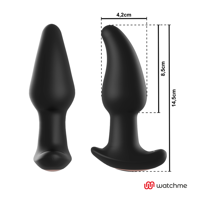 ANBIGUO fjärrstyrd analplugg vibrator med roterande pärlor