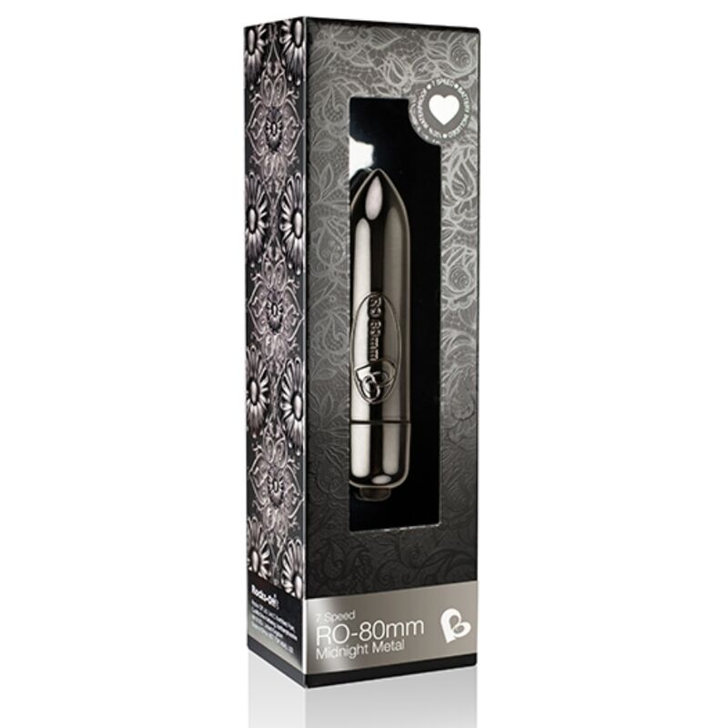 ROCKS-OFF - VIBRERANDE KULOR RO-80MM MIDNIGHT METAL