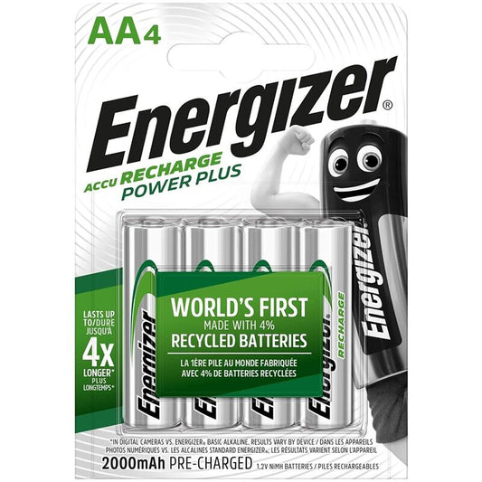 Laddningsbara Energizer AA-batterier i blisterförpackning