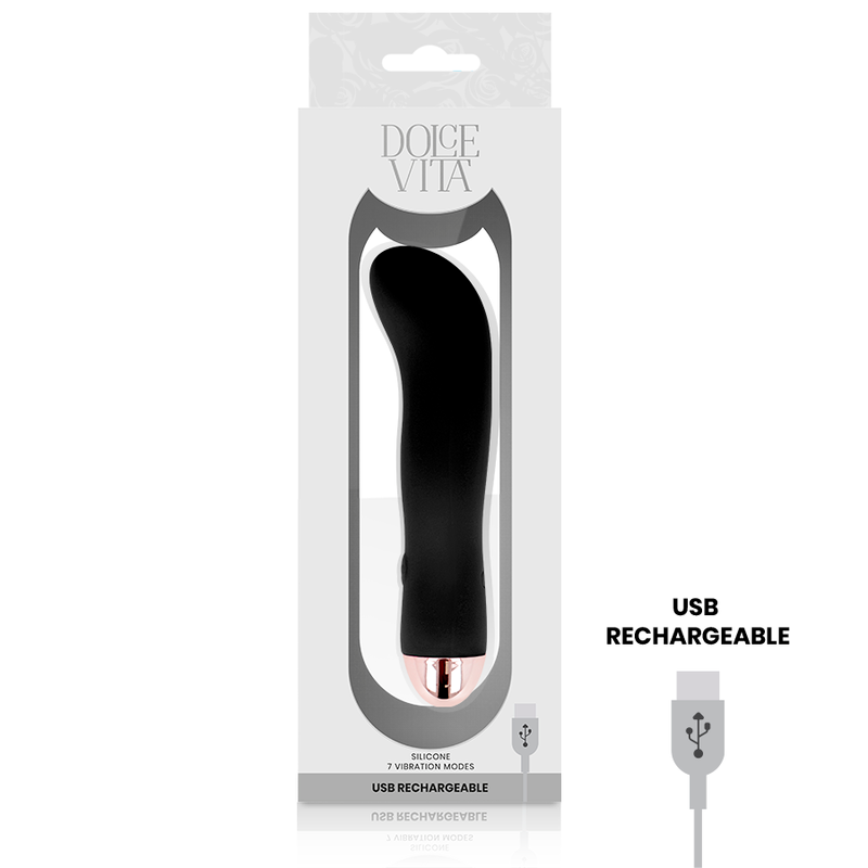 DOLCE VITA återladdningsbar vibrator Two Black